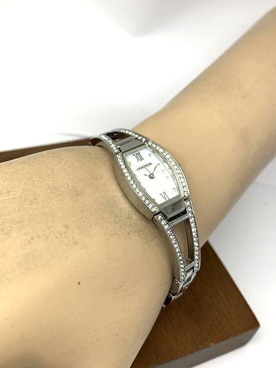 Armitron Women\'s Watch 75/3531 Quartz Mother of Pearl Dial Steel Tank 18mm main image 7